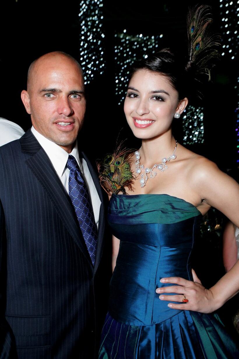 Kelly Slater and Sabrina Houssami at the Grand Prix Ball during the 2007 FORMULA 1TM ING Australian Grand Prix.