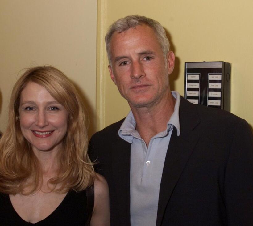 Patricia Clarkson and John Slattery at the opening of a new play "Music From A Sparkling Planet."
