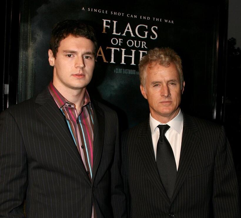 Ben Walker and John Slattery at the premiere of "Flags Of Our Fathers."