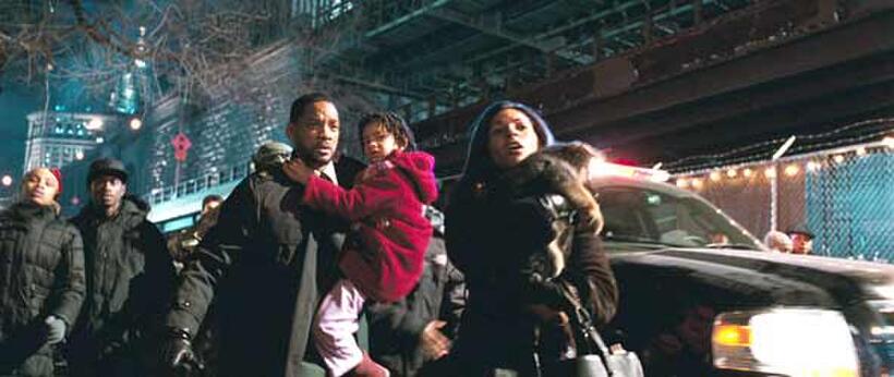 Will Smith, Willow Smith and Salli Richardson in "I Am Legend."