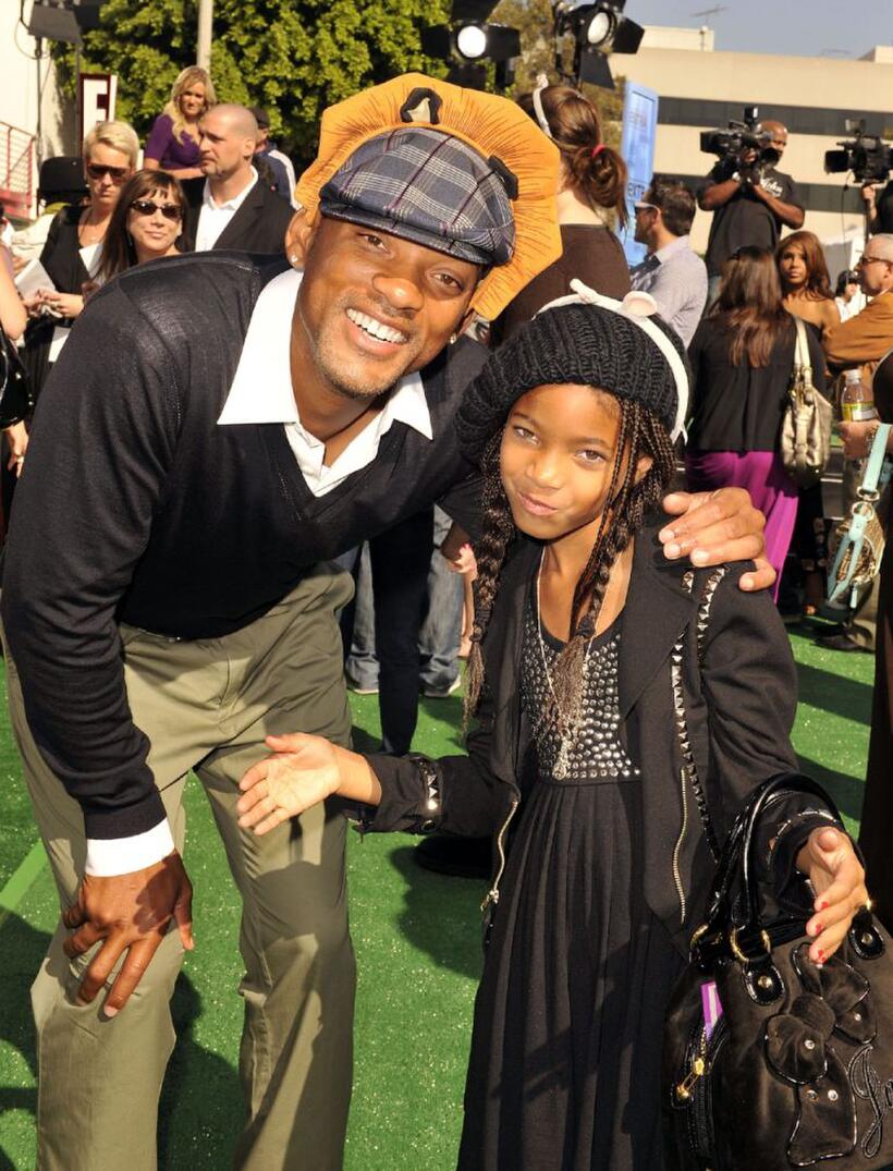 Will Smith and Willow Smith at the premiere of "Madagascar: Escape 2 Africa."
