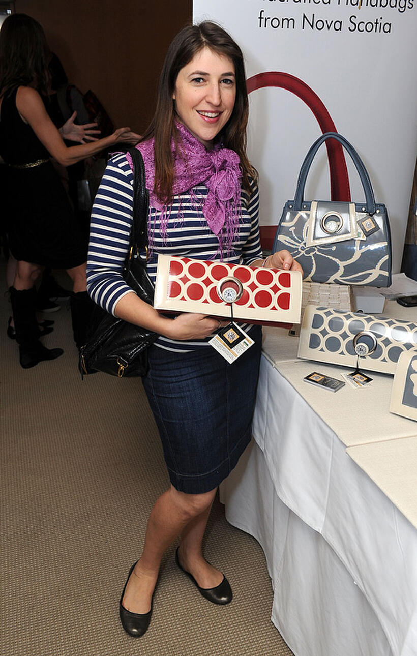Mayim Bialik at the 2011 DPA Golden Globes Gift Suite in California.