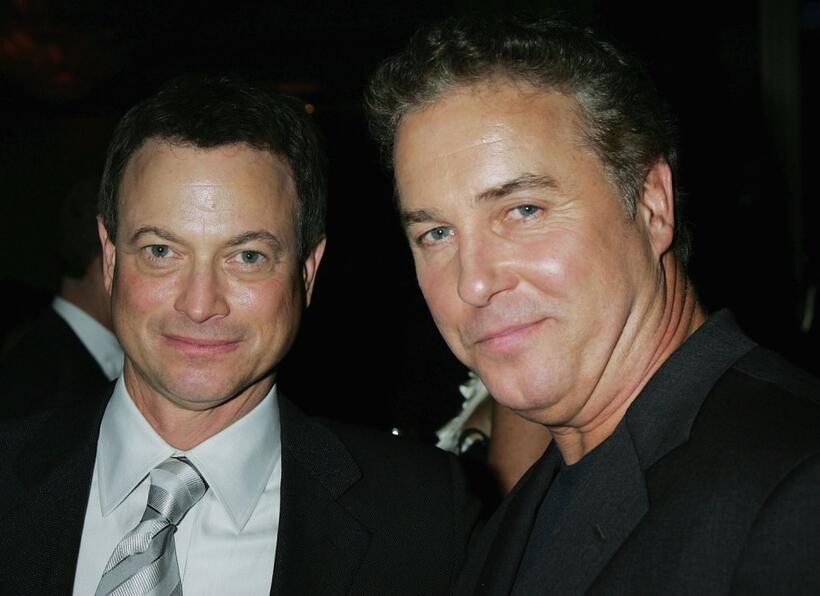 Gary Sinise and William L. Peterson at the Museum of Television and Radios annual Los Angeles gala.
