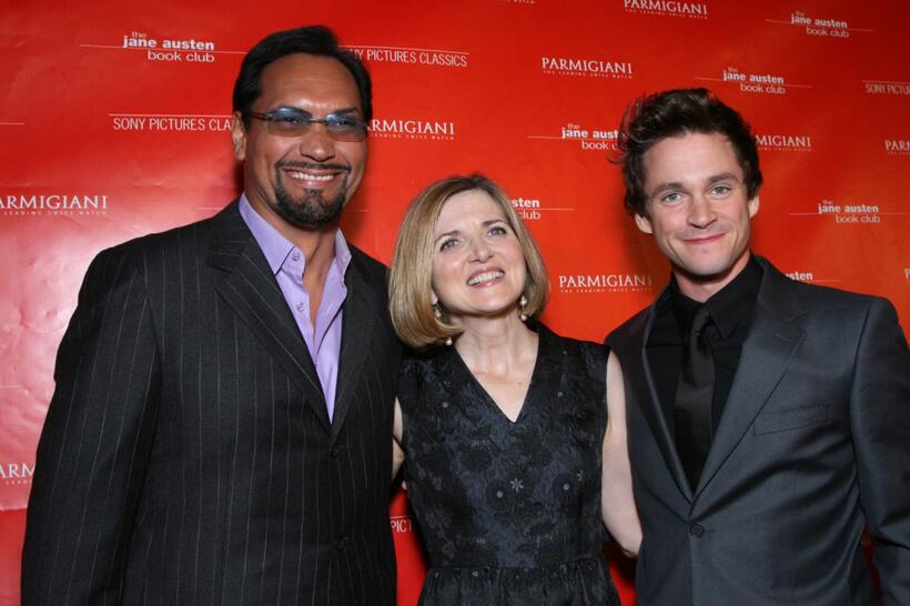 Jimmy Smits, Robin Swicord and Hugh Dancy at the premiere of "The Jane Austen Book Club."