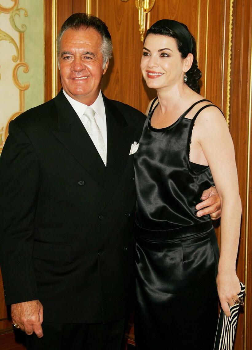 Tony Sirico and Julianna Margulies at the Skin Cancer Foundation's Annual Skin Sense Award Gala.