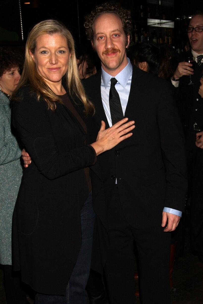 Mary McCann and Joey Slotnick at the opening night after party of Ethan Coen's play "Almost an Evening."