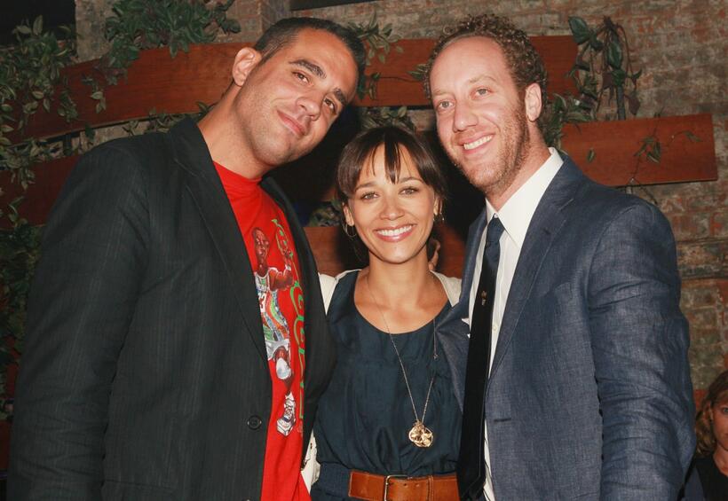 Bobby Cannavale, Rashida Jones and Joey Slotnick at the after party of the premiere of "Dedication."