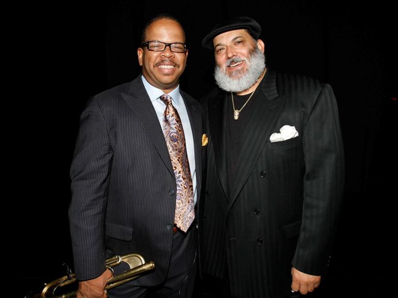 Terence Blanchard and Poncho Sanchez at the Thelonious Monk Institute of Jazz honoring B.B. King event.