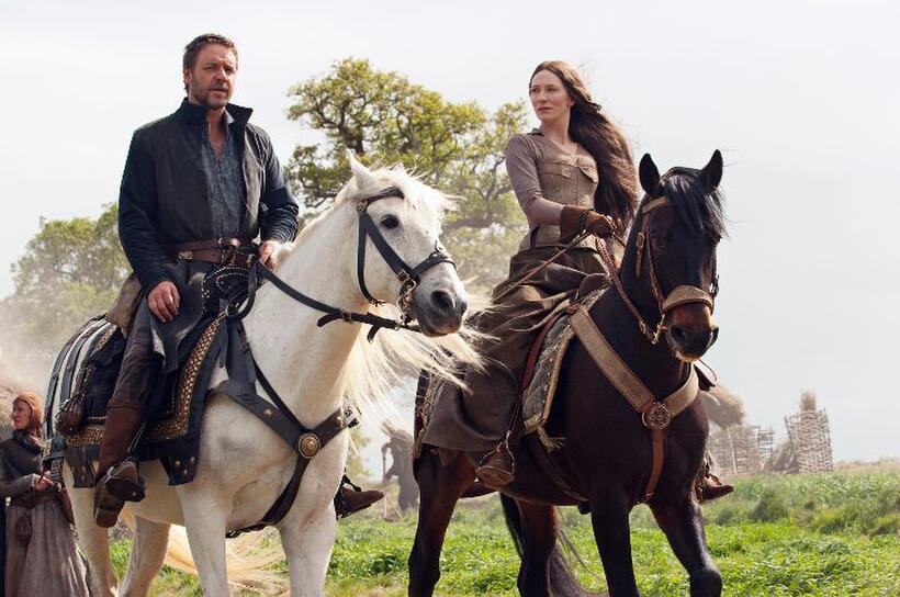 Russell Crowe and Cate Blanchett in "Robin Hood."