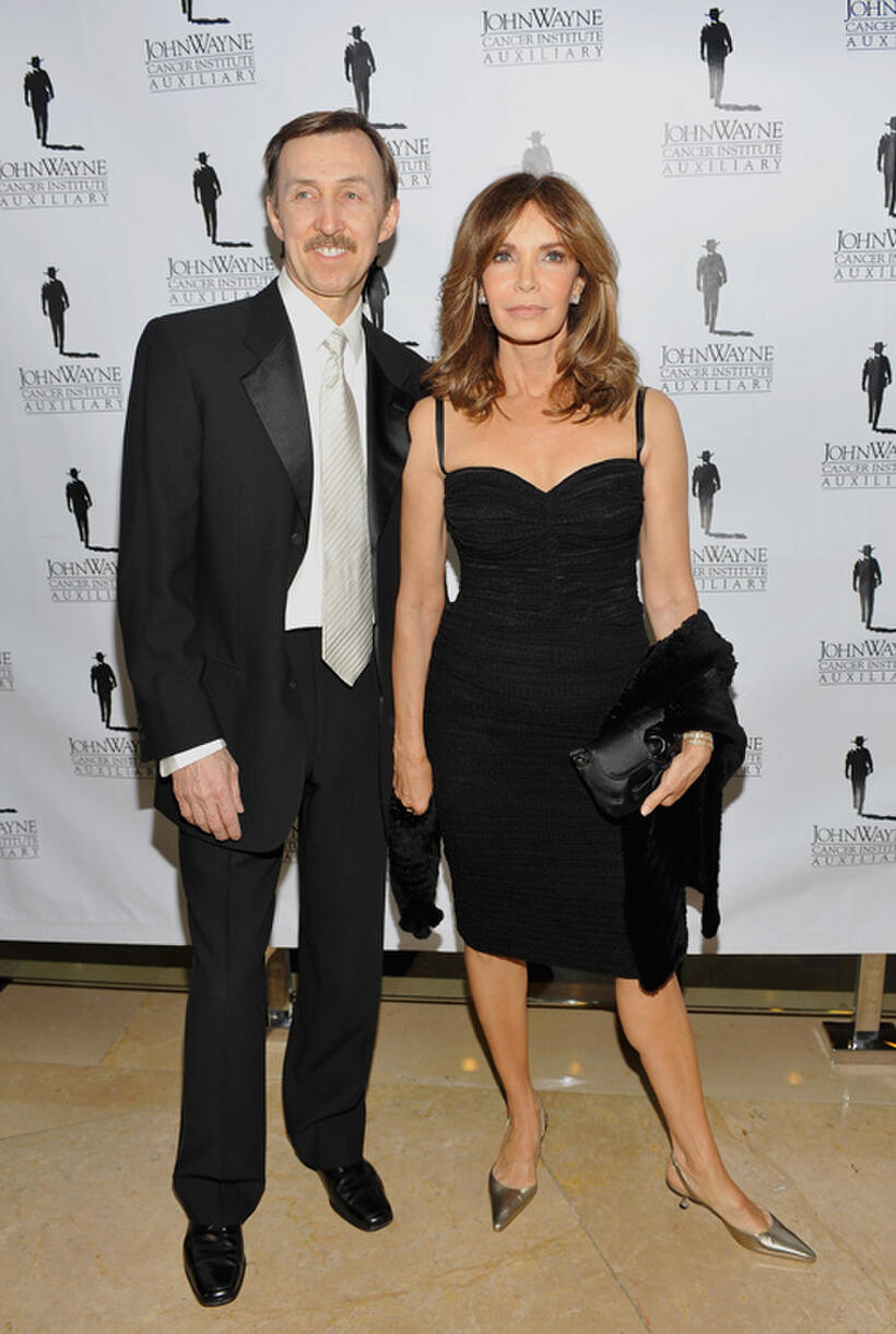 Dr. Brad Allen and Jaclyn Smith at the John Wayne Cancer Institutes 26th Annual Odyssey Ball in California.