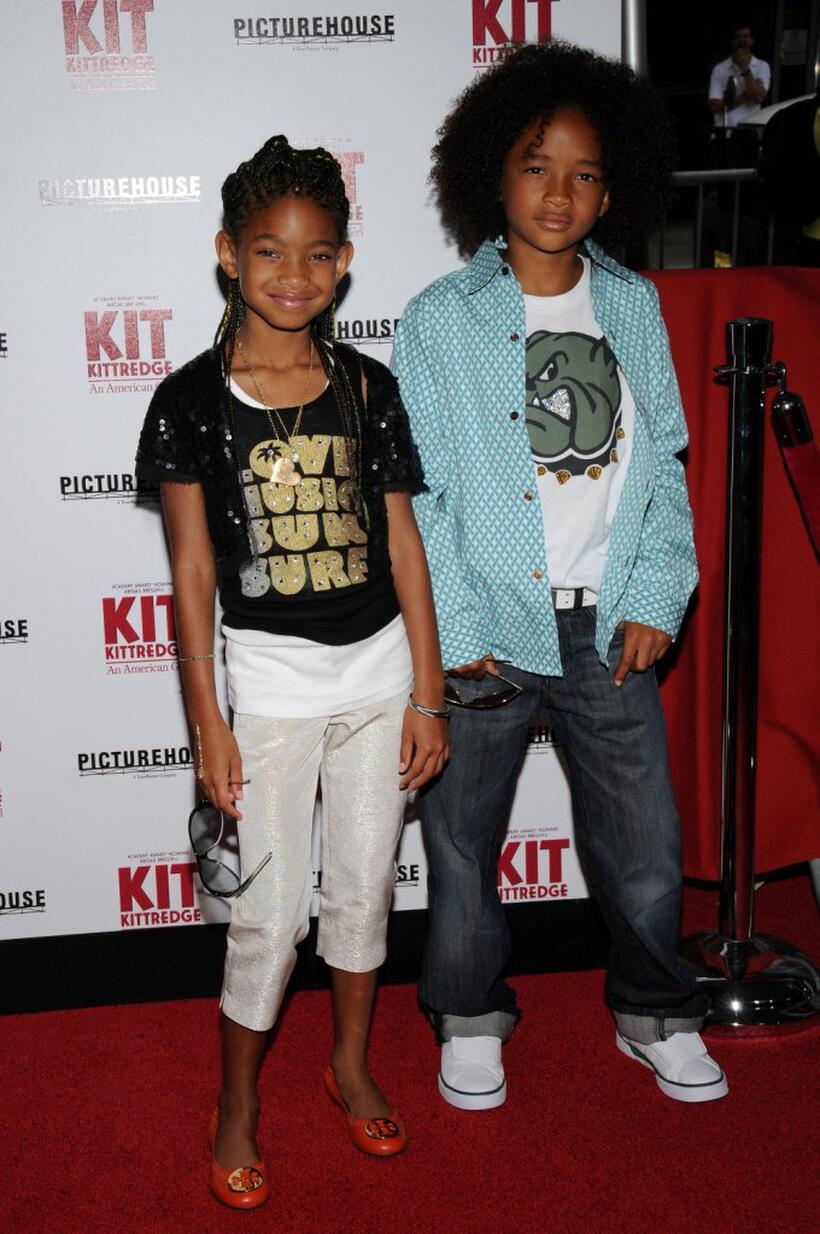 Willow Smith and Jaden Smith at the premiere of "Kit Kittredge: An American Girl."