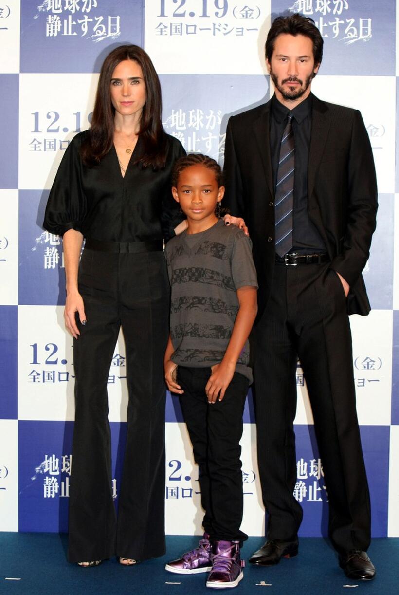 Jennifer Connelly, Jaden Smith and Keanu Reeves at the press conference of "The Day The Earth Stood Still."