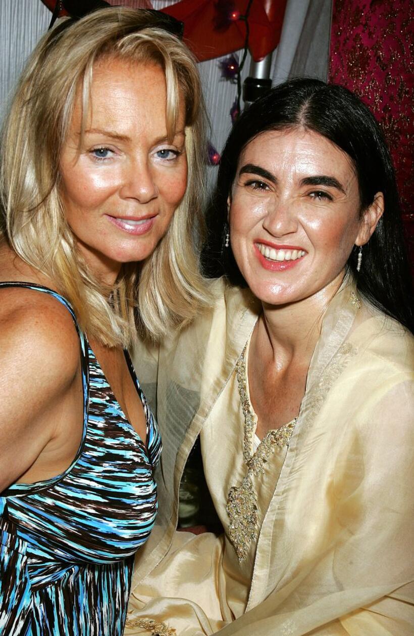 Jean Smart and Mirabai Devi at the Ultimate "Green" Room Eco Lounge Emmy Gift Suite.