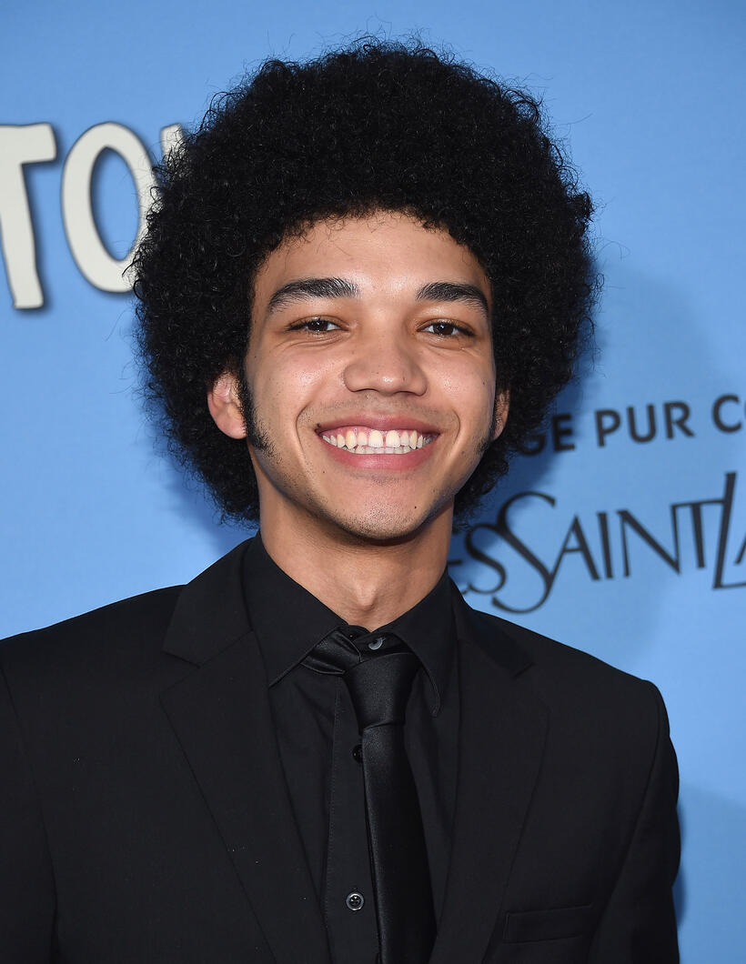 Justice Smith at the New York premiere of "Paper Towns."