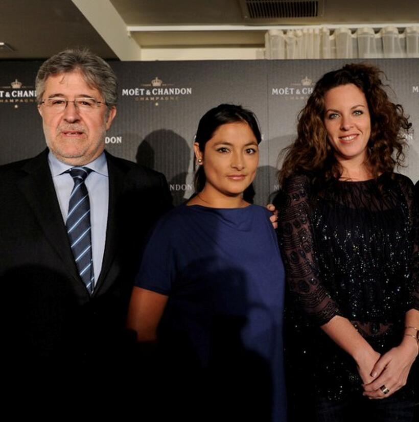Jose Maria Morales, Magaly Solier and Claudia Llosa at the press conference for "La Teta Asustada."
