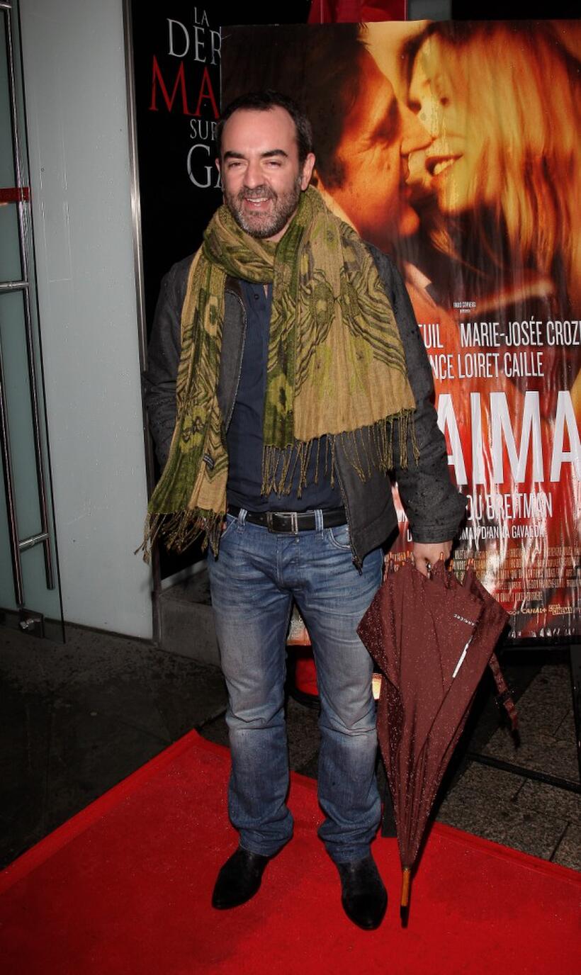 Bruno Solo at the Paris premiere of "Je l'aimais."