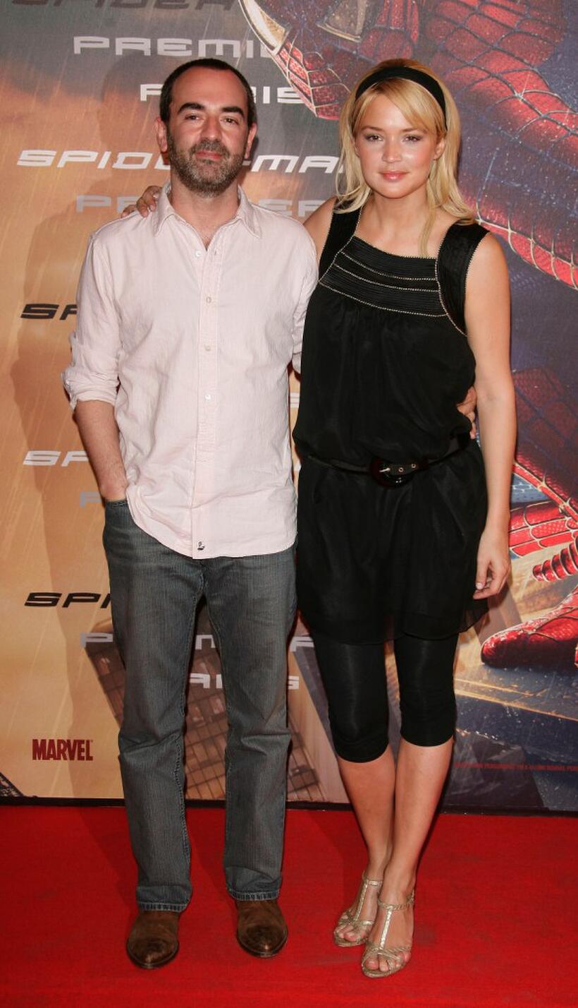 Bruno Solo and Virginie Efira at the Paris premiere of "Spider Man 3."