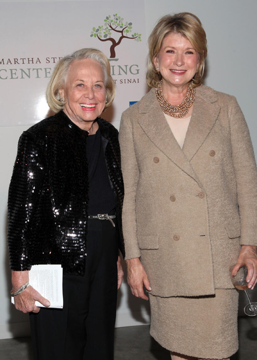 Liz Smith and Martha Stewart at the 2nd Annual Martha Stewart Center for Living Gala in New York.