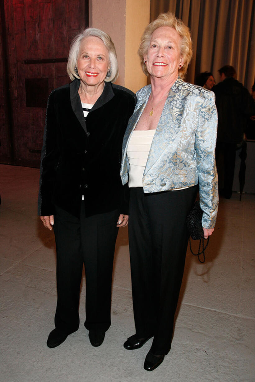 Liz Smith and Iris Love at the 2011 Ballroom Marfa Benefit in New York.