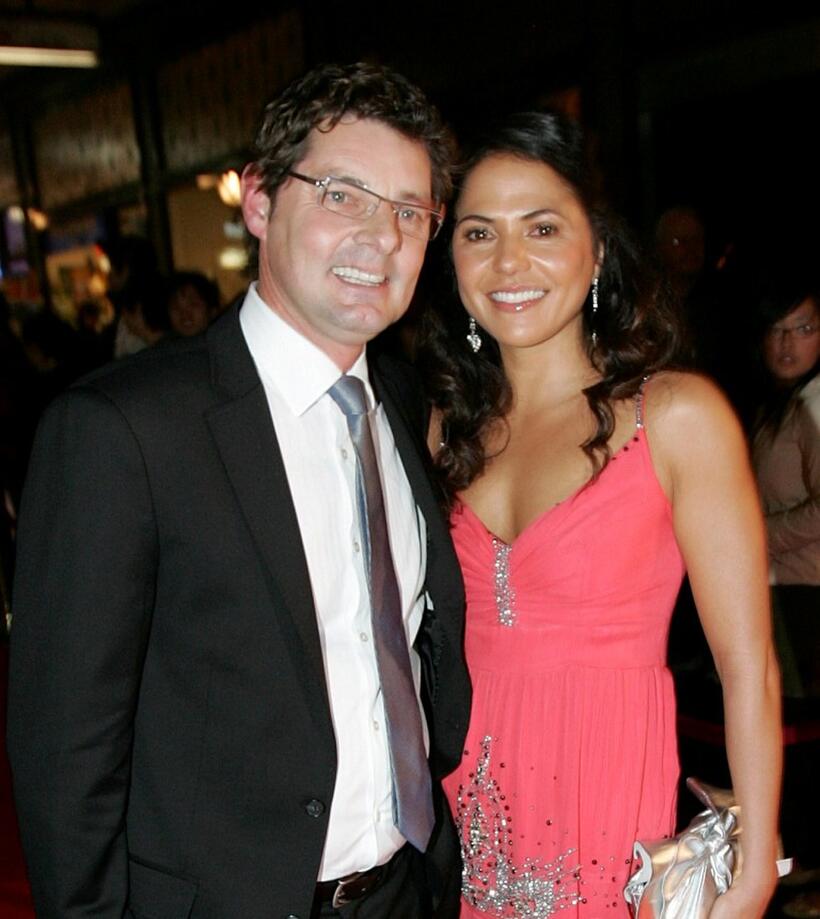 Paul Ellis and Miriama Smith at the Qantas New Zealand Television Awards.
