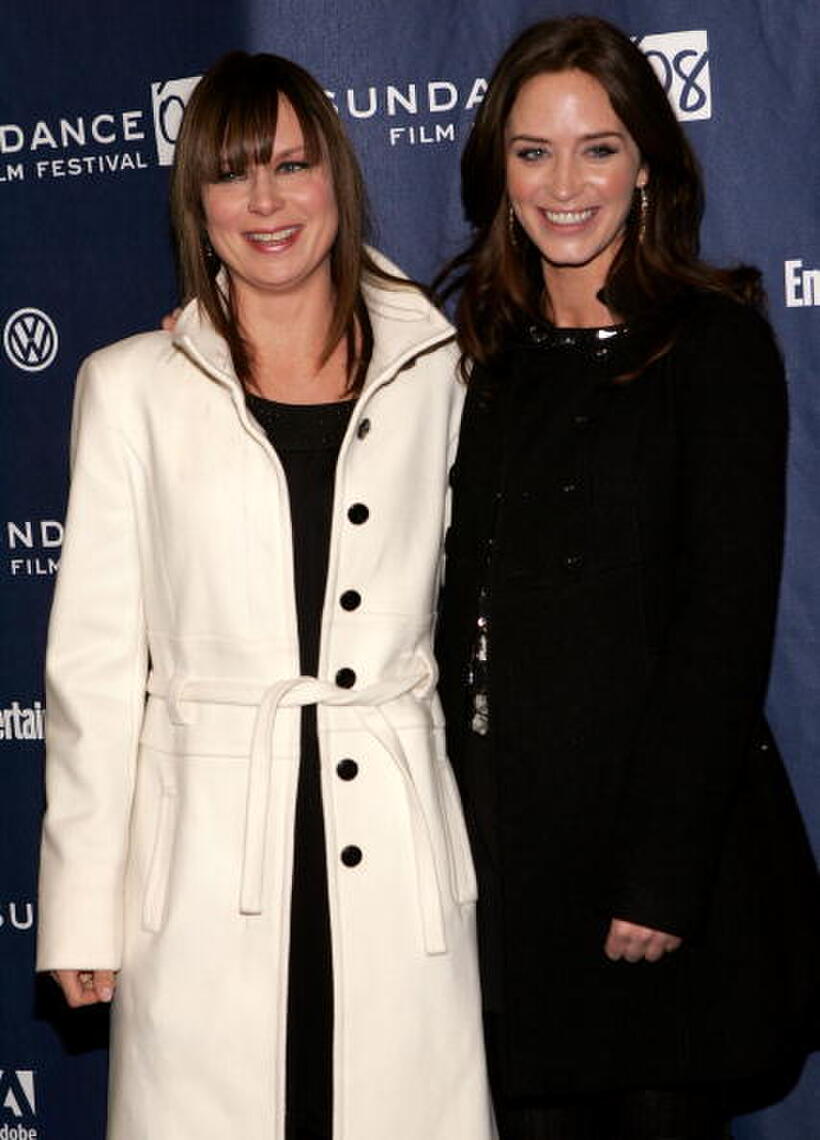 Mary Lynn Rajskub and Emily Blunt at the premiere of "Sunshine Cleaning" during the 2008 Sundance Film Festival.