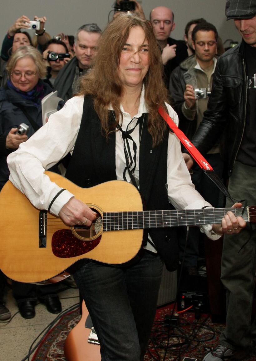 Patti Smith at the "Patti Smith, land 250" exhibition.
