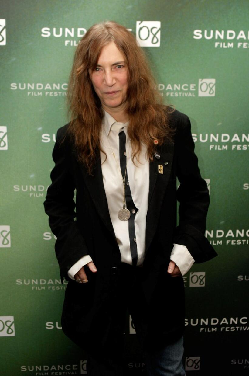 Patti Smith at the premiere of "Patti Smith: Dream Of Life" during the Sundance Film Festival.