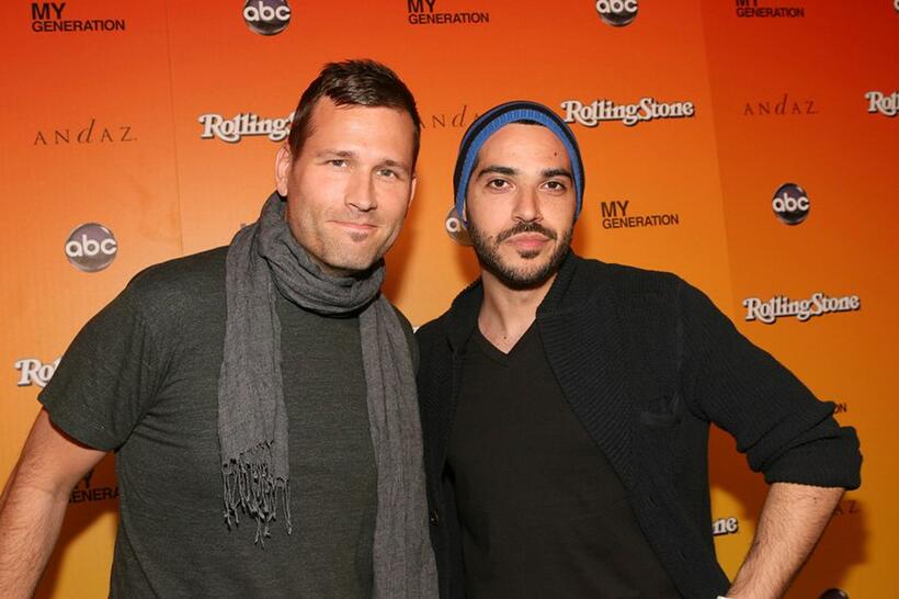 Kaskade and Sebastian Sozzi at the ABC "My Generation" Rock the Roof event.