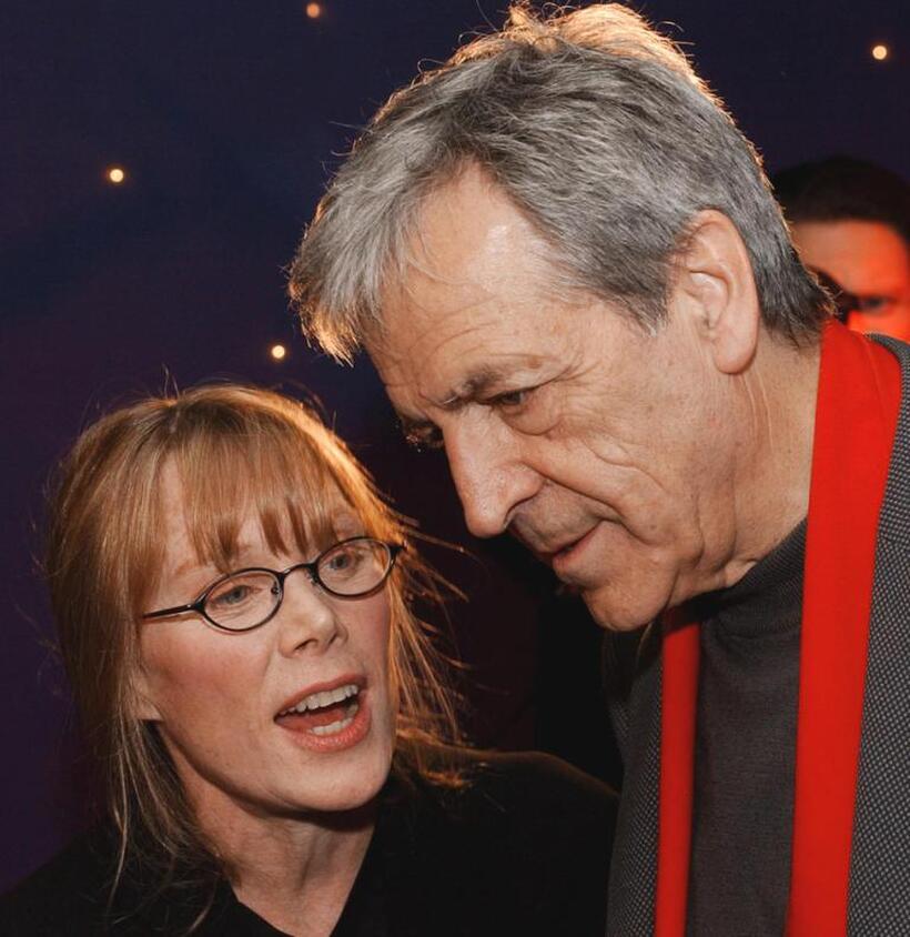 Sissy Spacek and Costa Gavras at the Charles Horman Truth Project Human Rights Awards.