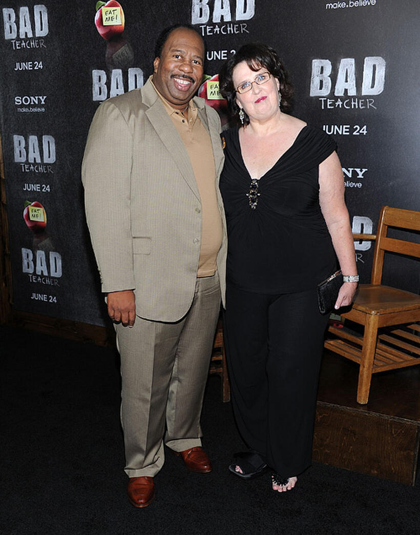 Leslie David Baker and Phyllis Smith at the New York premiere of "Bad Teacher."