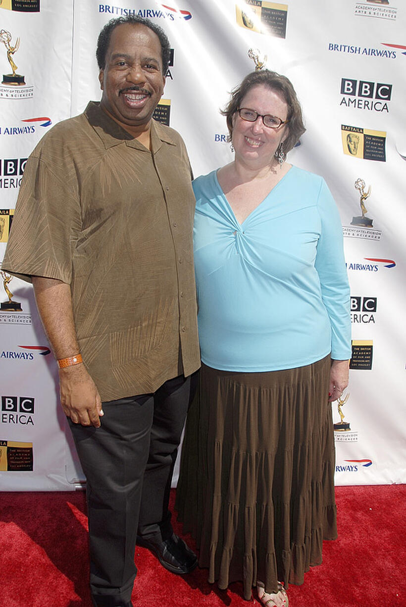 Leslie David Baker and Phyllis Smith at the 5th Annual Primetime Emmy Nominees' BAFTA Tea Party in California.
