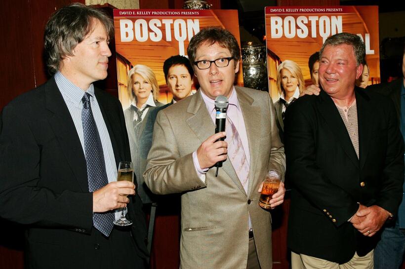 James Spader, David E. Kelley and William Shatner at the "Boston Legal" DVD release celebration at The Museum of Television and Radio.