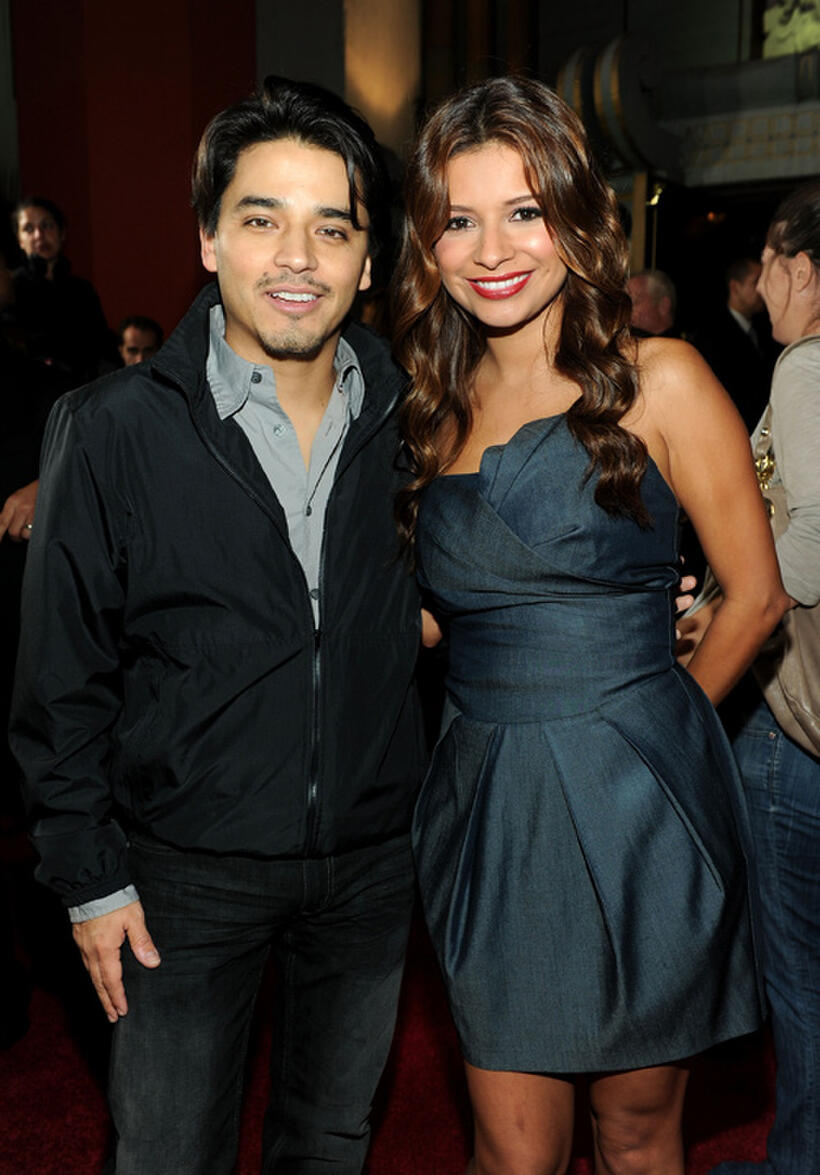 Douglas Spain and Kristina Guerrero at the California premiere of "Latinos Living The American Dream."
