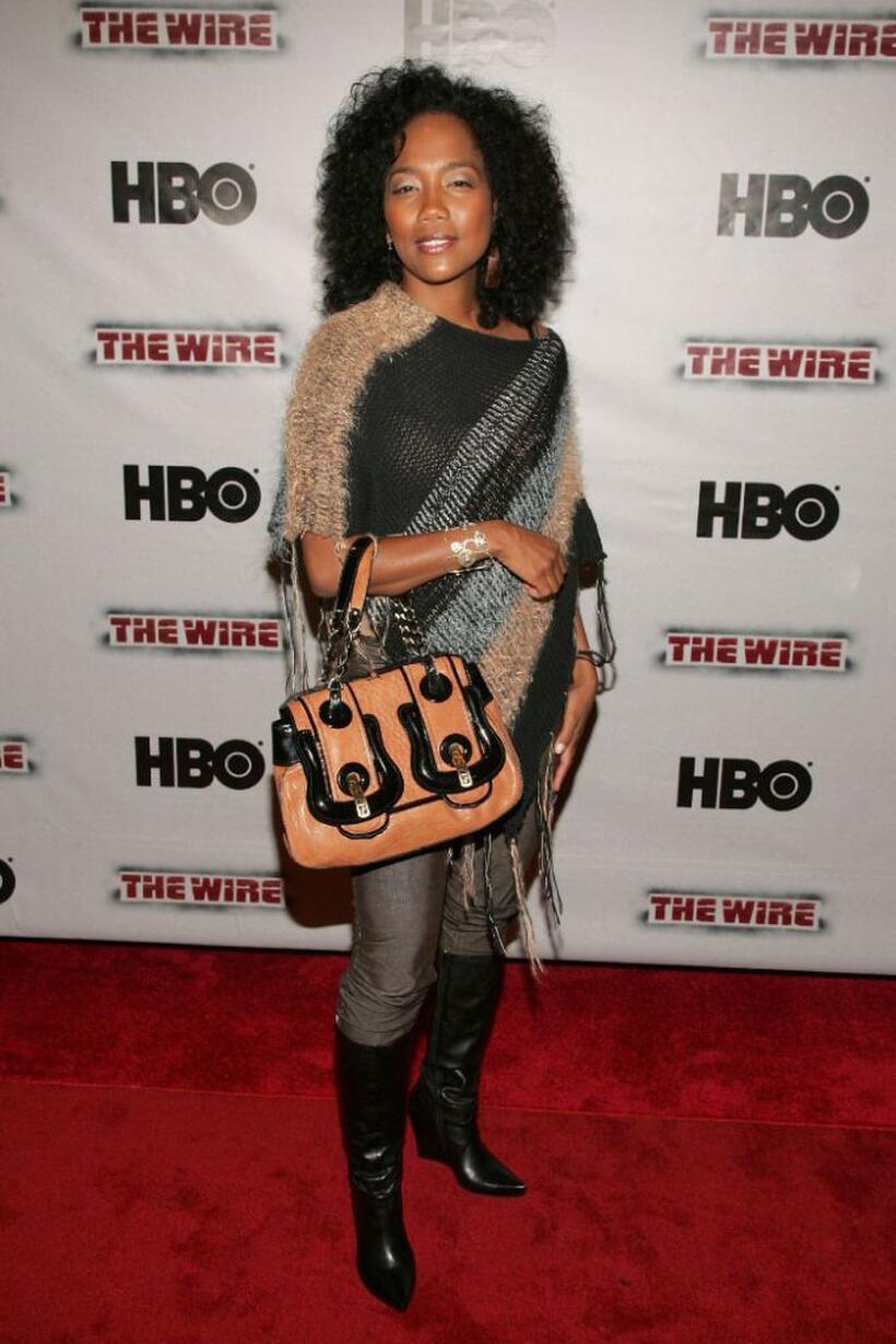 Sonja Sohn at the premiere of "The Wire."