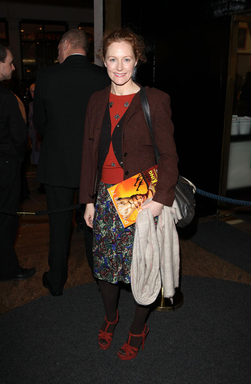 Geraldine Somerville at the press night of Matilda: The Musical in London.
