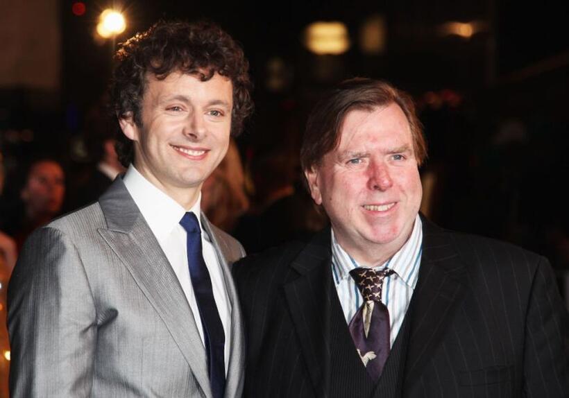 Michael Sheen and Timothy Spall at the premiere of "The Damned United."