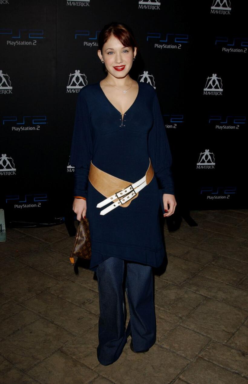 Marla Sokoloff at the Playstation 2 Party "East Meets West In The Ultimate Battle Of The Gridiron."