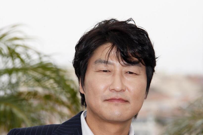 Song Kang-ho at the photocall of "The Good, the Bad, the Weird" during the 61st International Cannes Film Festival.