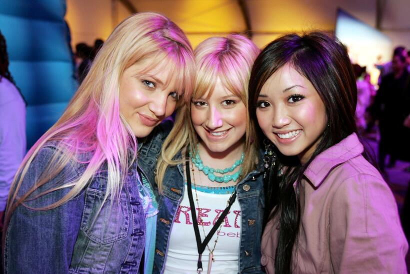 Shelley Buckner, Ashley Tisdale and Brenda Song at the after party of "Ice Princess."