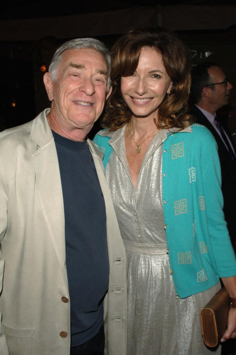 Shelley Berman and Mary Steenburgen at the after party of the Los Angeles premiere of "Curb Your Enthusiasm."