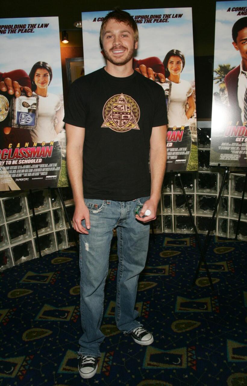 Angelo Spizzirri at the New York premiere of "Underclassman."
