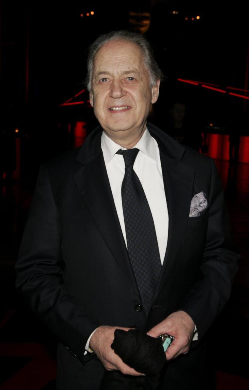 John Standing at the after party following the premiere of "V For Vendetta."