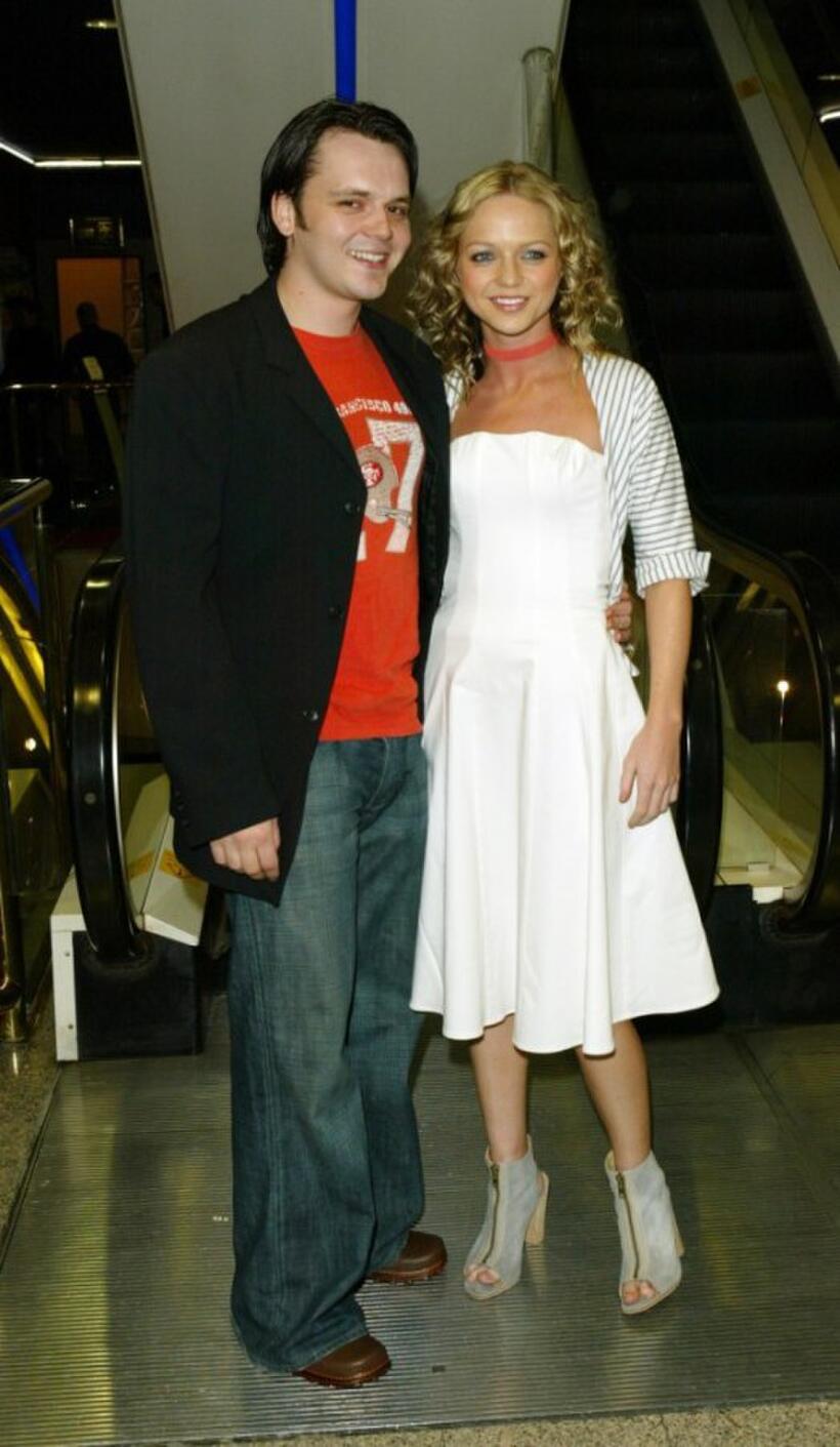 Paul Cattermole and Hannah Spearritt at the UK premiere of "Agent Cody Banks II."
