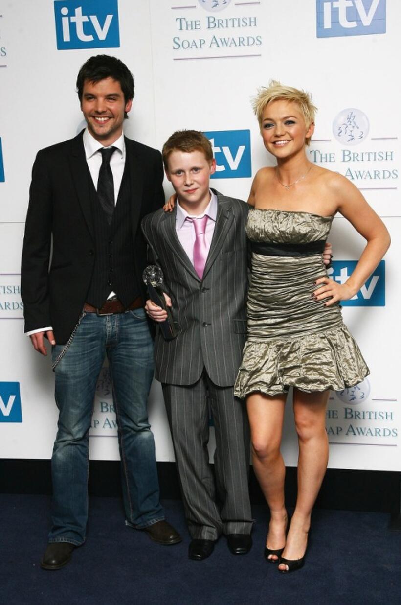 Andrew Lee Potts, Jamie Borthwick and Hannah Spearritt at the British Soap Awards 2008.