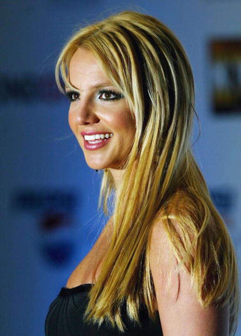 Britney Spears at the launch of Pepsi's new TV commecial in London.