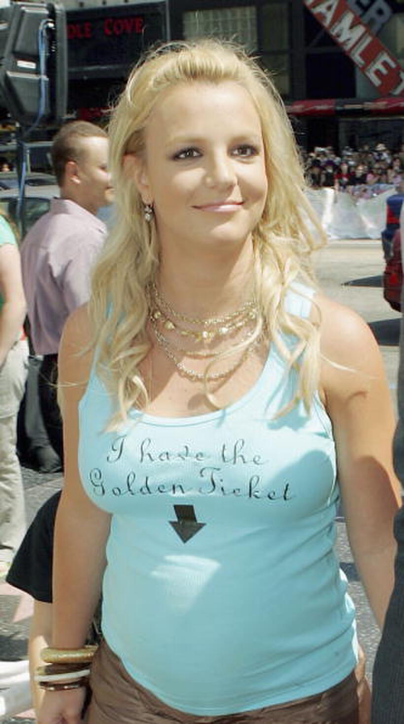 Britney Spears at the L.A. premiere of "Charlie and the Chocolate Factory" in L.A.