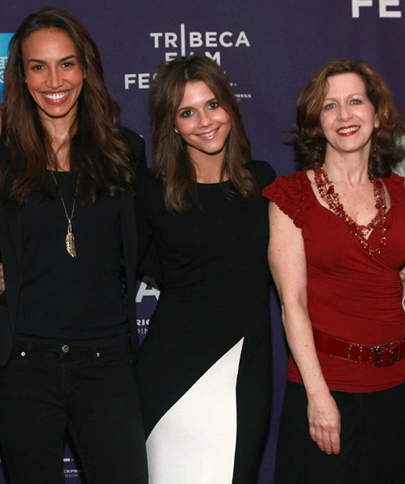 Nina Lisandrello, Alexandra Chando and Betsy Aidem at the premiere of "The Bleeding House" during the 2011 Tribeca Film Festival.
