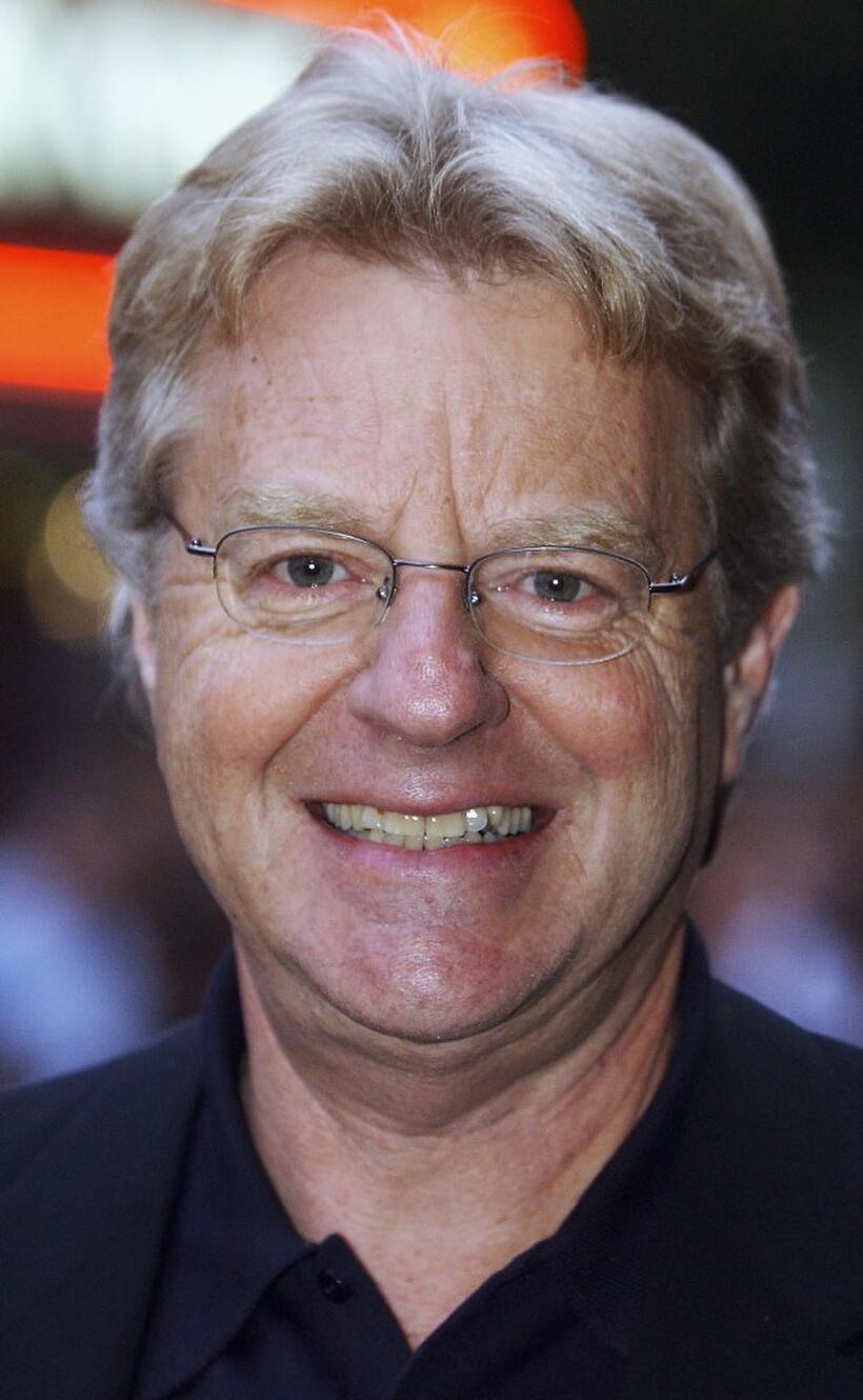 Jerry Springer at the UK premiere of "Citizen Verdict."