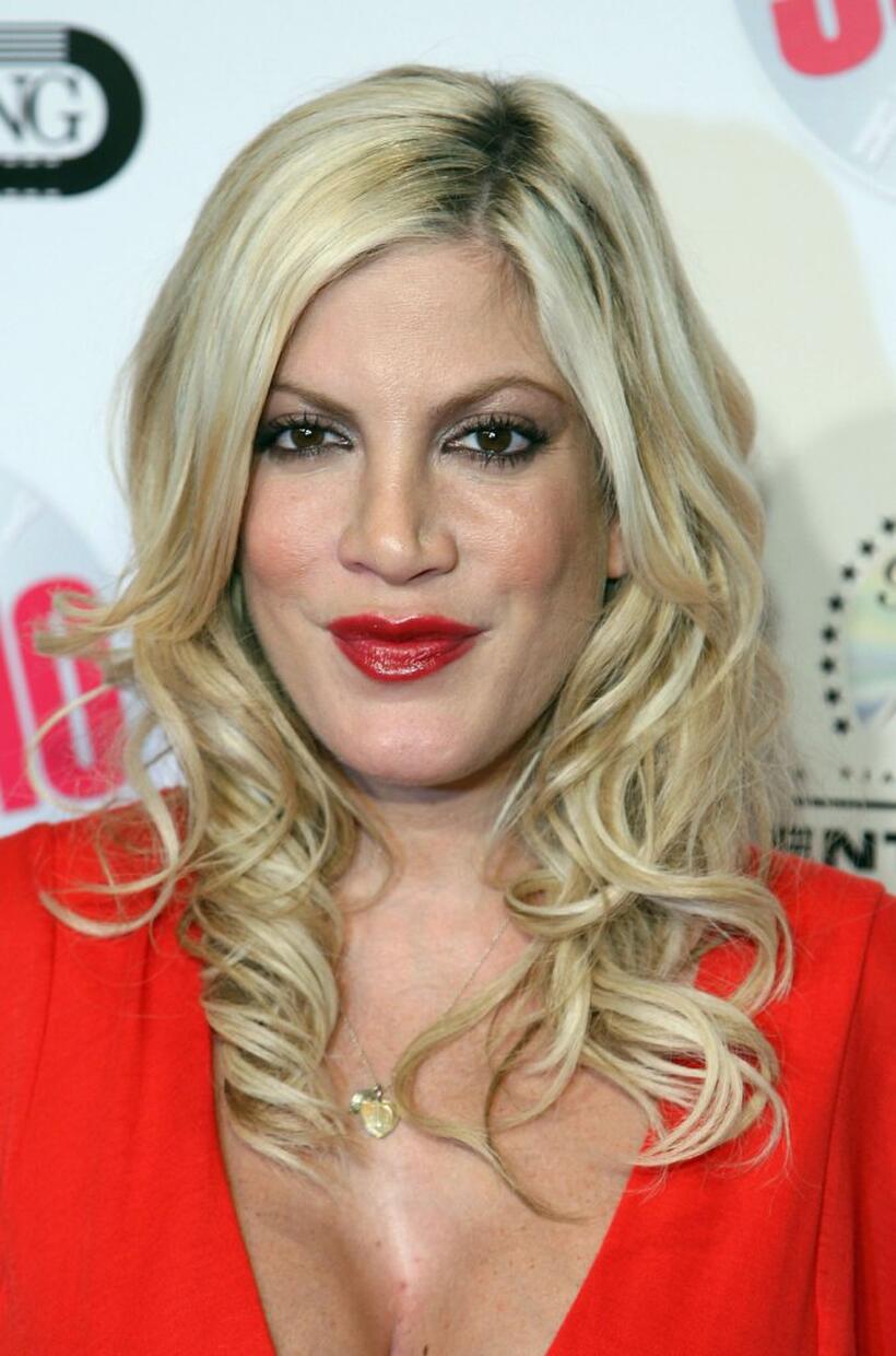 Tori Spelling at the Beverly Hills 90210: The Complete First Season DVD Party.