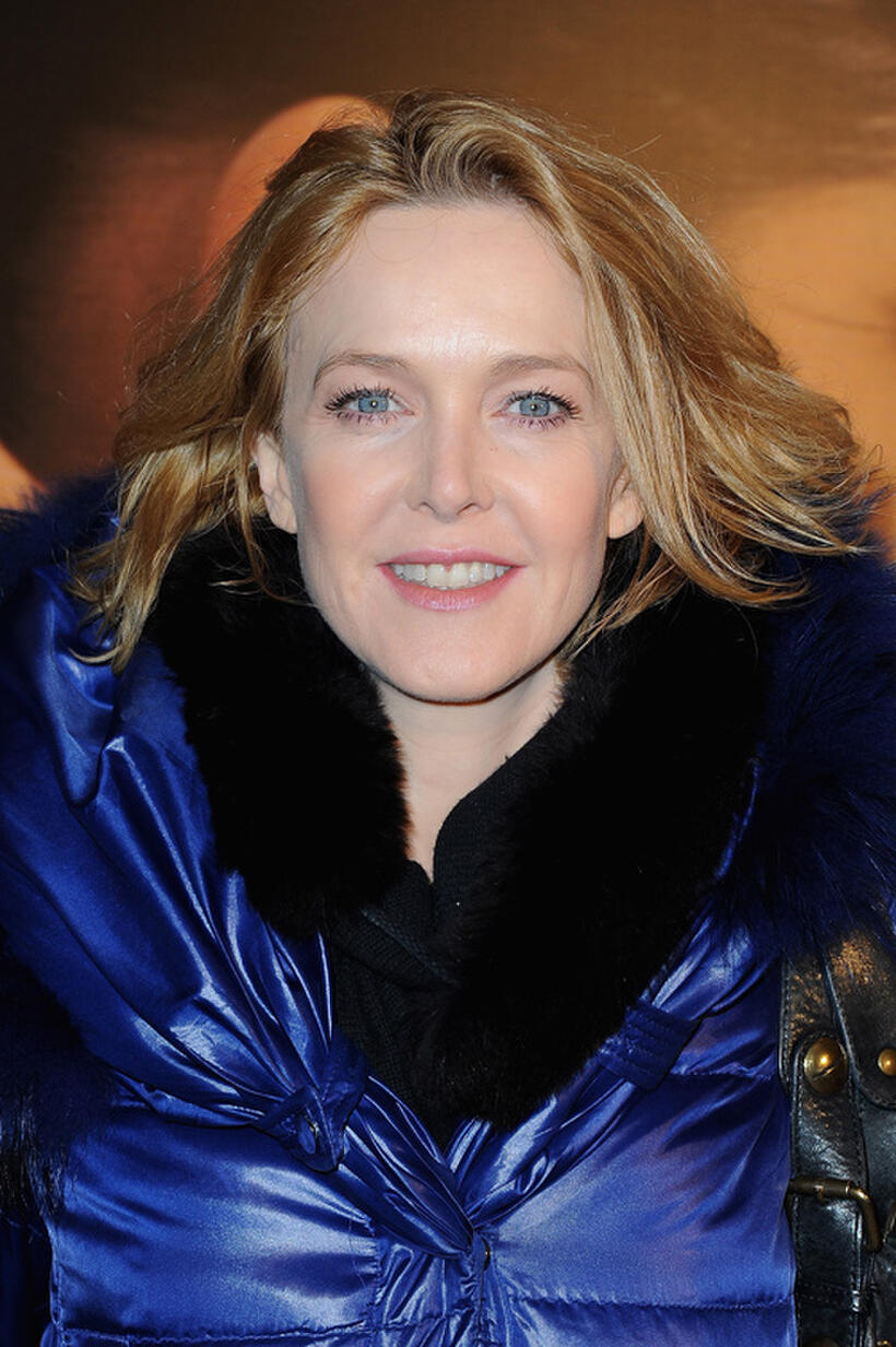 Agnes Soral at the France premiere of "La Delicatesse."